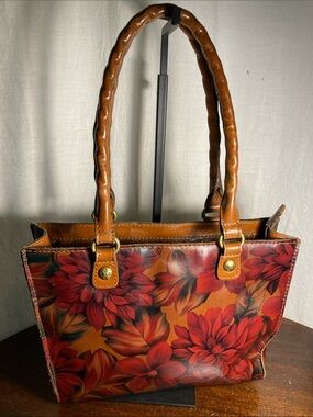 Patricia Nash English rustic mum floral Tote bag